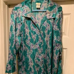 Long sleeve plus size top